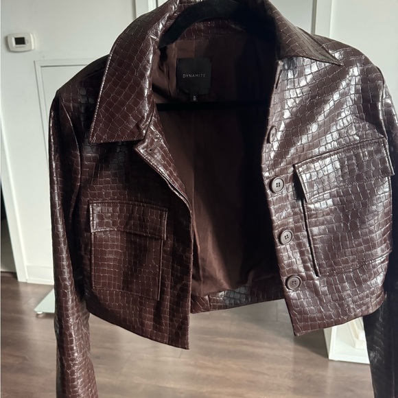 2 Piece Brown faux croc set - Picture 2 of 5